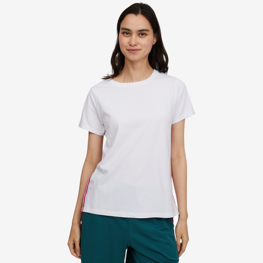 Image 118734_WHT.jpg, Product 118-734 / Price $45.00, Cuddl Duds Solid Cottonwear+ Tee with Tape Trim from Cuddl Duds  on TSC.ca's Fashion department