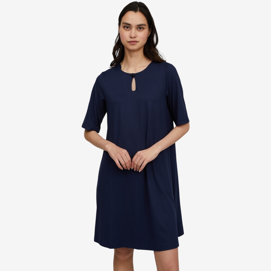 Image 118736_DSBLU.jpg, Product 118-736 / Price $50.00, Cuddl Duds Flexwear Tee Lounge Dress from Cuddl Duds  on TSC.ca's Fashion department