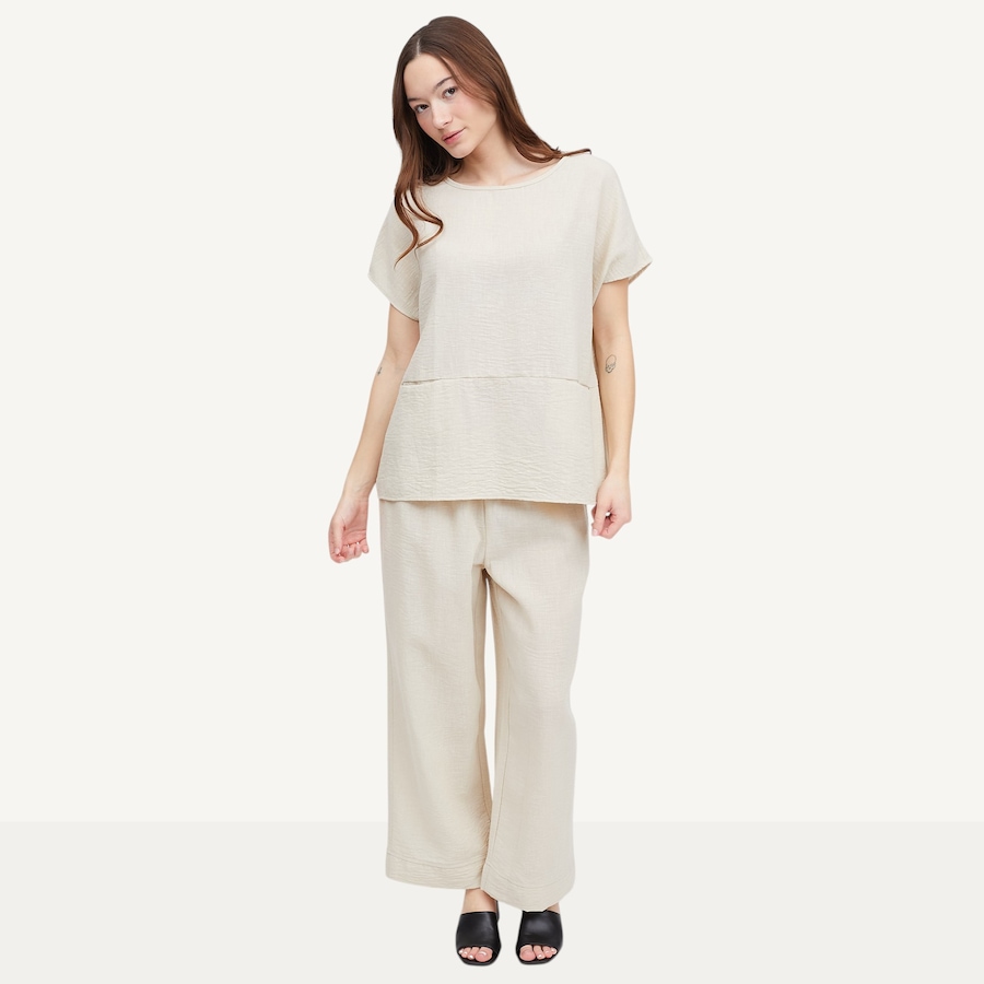 Image 118842_ALTMORE3.jpg, Product 118-842 / Price $29.33, Kim & Co. Linen Feel Olivia Wide Leg Cuffed Ankle Length Pant from Kim & Co. on TSC.ca's Fashion department
