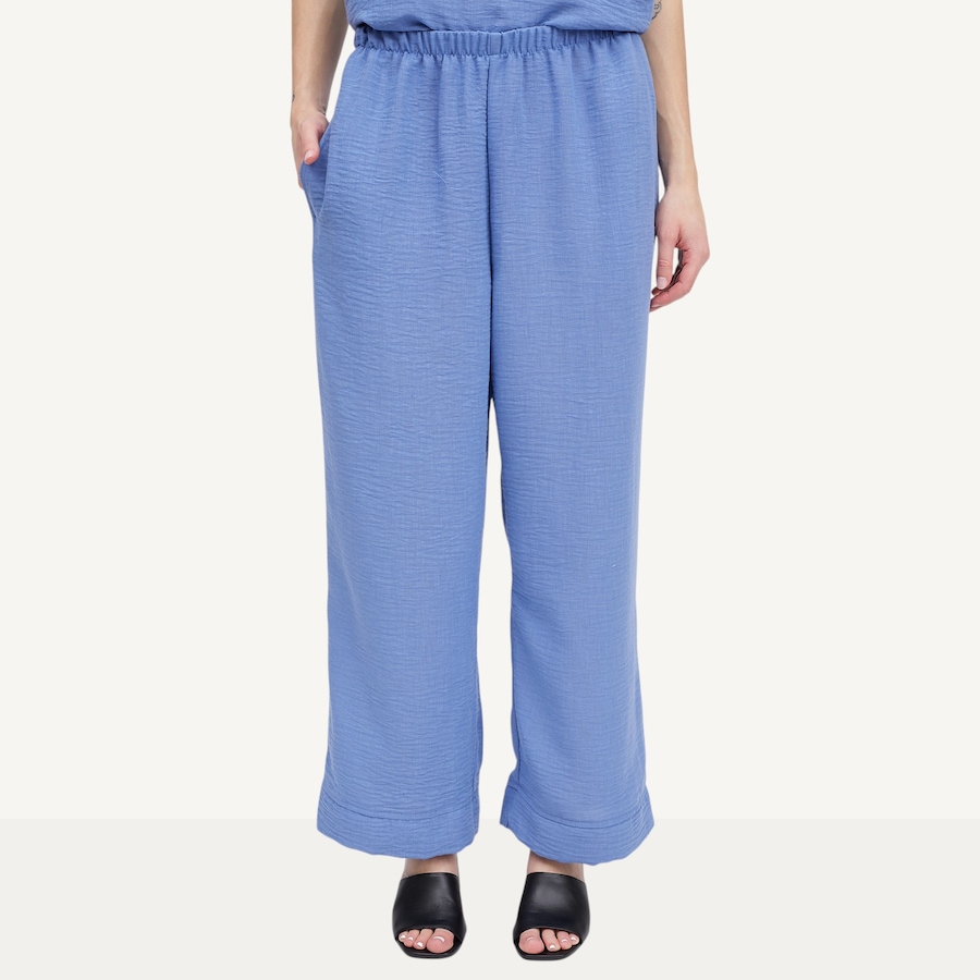 Image 118842_CHMBL.jpg, Product 118-842 / Price $29.33, Kim & Co. Linen Feel Olivia Wide Leg Cuffed Ankle Length Pant from Kim & Co. on TSC.ca's Fashion department