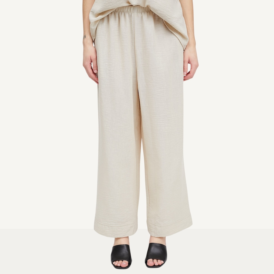 Image 118842_SAN.jpg, Product 118-842 / Price $29.33, Kim & Co. Linen Feel Olivia Wide Leg Cuffed Ankle Length Pant from Kim & Co. on TSC.ca's Fashion department