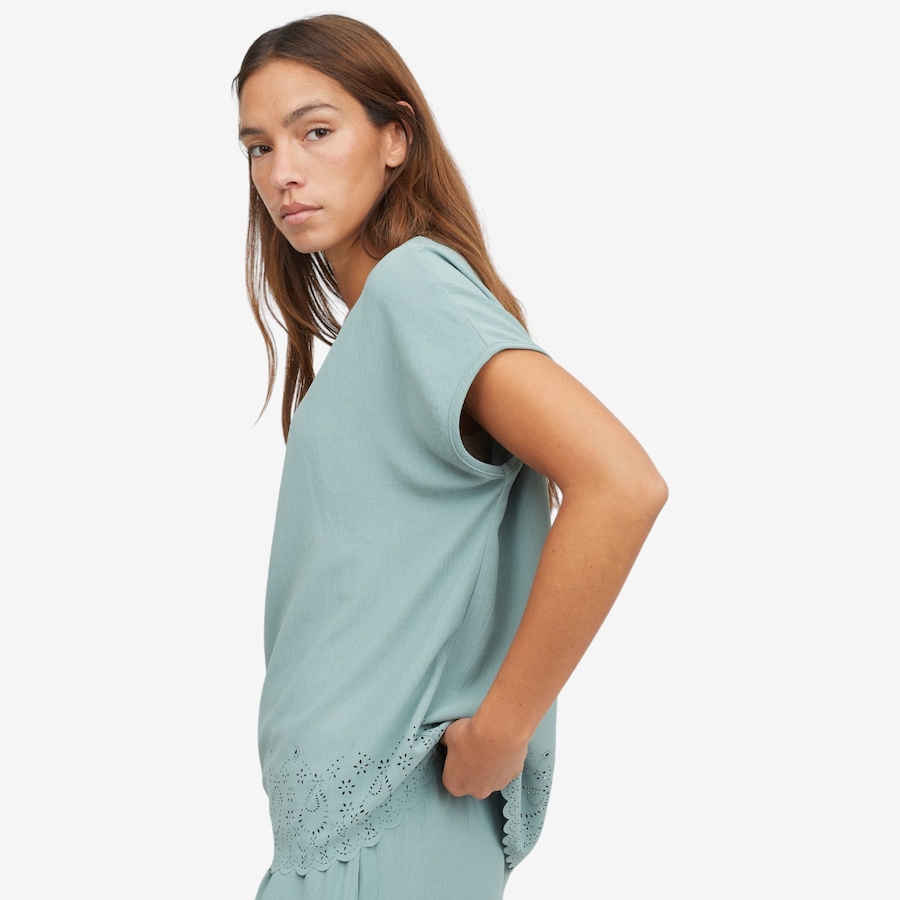 Image 118845_ALTMORE2.jpg, Product 118-845 / Price $34.88, Kim & Co. Crinkle Poplin Short Dolman Sleeve with Eyelet Hem Top from Kim & Co. on TSC.ca's Fashion department