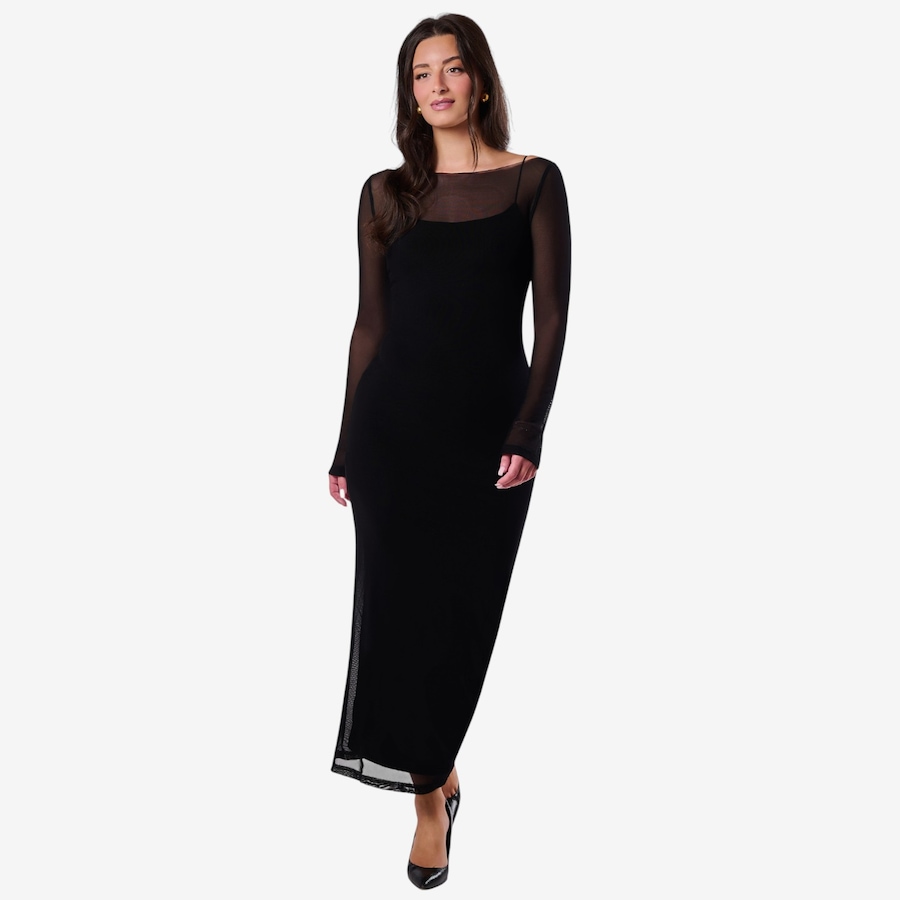 Image 118863_BLK.jpg, Product 118-863 / Price $59.33, Katherine Karambelas Rowena Maxi Dress with Mesh Cover Up from Katherine Karambelas on TSC.ca's Fashion department