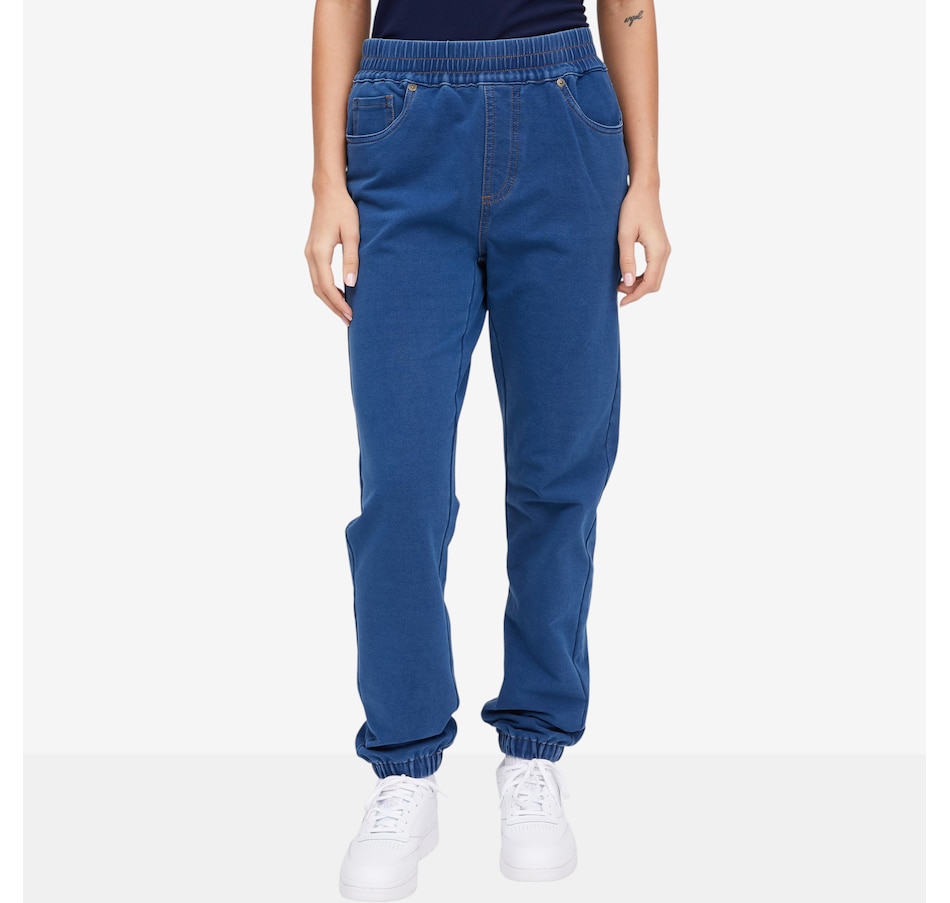 Image 118905_MDTNE.jpg, Product 118-905 / Price $99.90, Diane Gilman Five-Pocket Denim Jogger from DG2 by Diane Gilman on TSC.ca's Fashion department