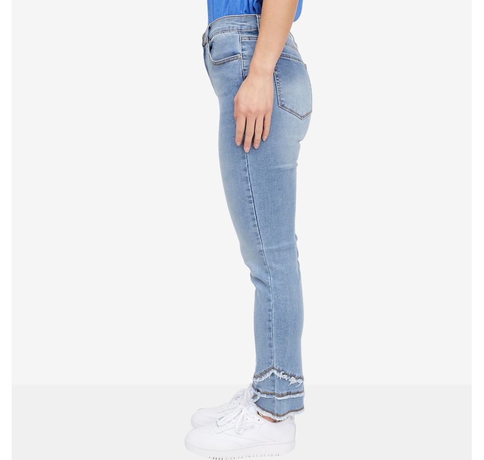 Image 118907_ALTMORE1.jpg, Product 118-907 / Price $89.90, Diane Gilman Legacy Stretch Fringe Petal Hem Skinny Ankle Jean from DG2 by Diane Gilman on TSC.ca's Fashion department