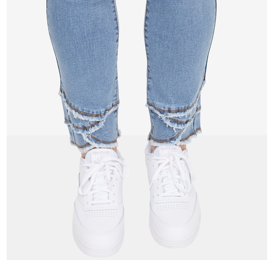 Image 118907_ALTMORE2.jpg, Product 118-907 / Price $89.90, Diane Gilman Legacy Stretch Fringe Petal Hem Skinny Ankle Jean from DG2 by Diane Gilman on TSC.ca's Fashion department