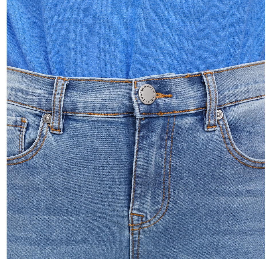 Image 118907_ALTMORE4.jpg, Product 118-907 / Price $89.90, Diane Gilman Legacy Stretch Fringe Petal Hem Skinny Ankle Jean from DG2 by Diane Gilman on TSC.ca's Fashion department
