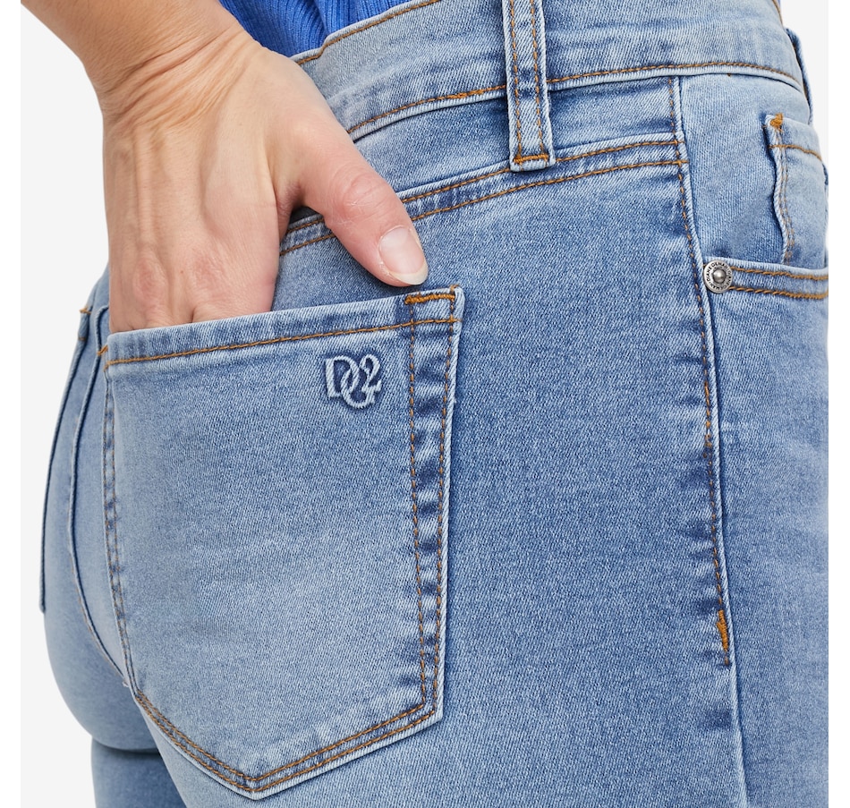 Image 118907_ALTMORE5.jpg, Product 118-907 / Price $89.90, Diane Gilman Legacy Stretch Fringe Petal Hem Skinny Ankle Jean from DG2 by Diane Gilman on TSC.ca's Fashion department