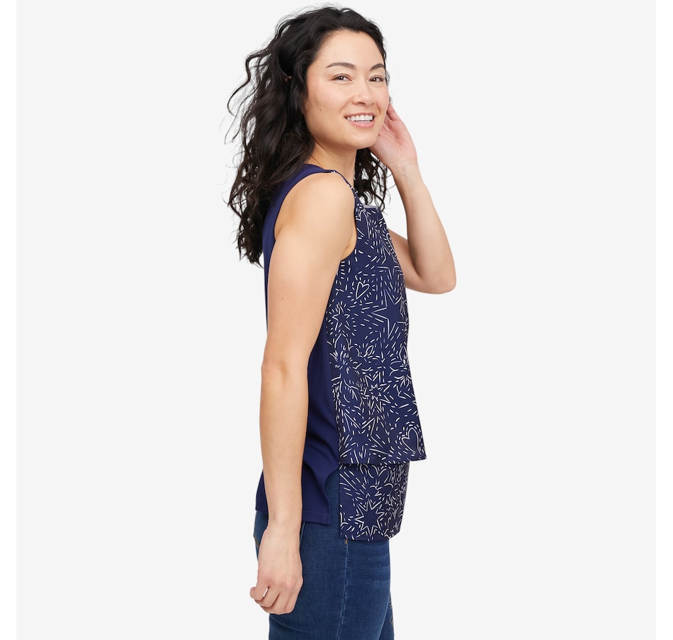 Image 118915_ALTMORE2.jpg, Product 118-915 / Price $49.88, Diane Gilman Printed Easy Tank from DG2 by Diane Gilman on TSC.ca's Fashion department