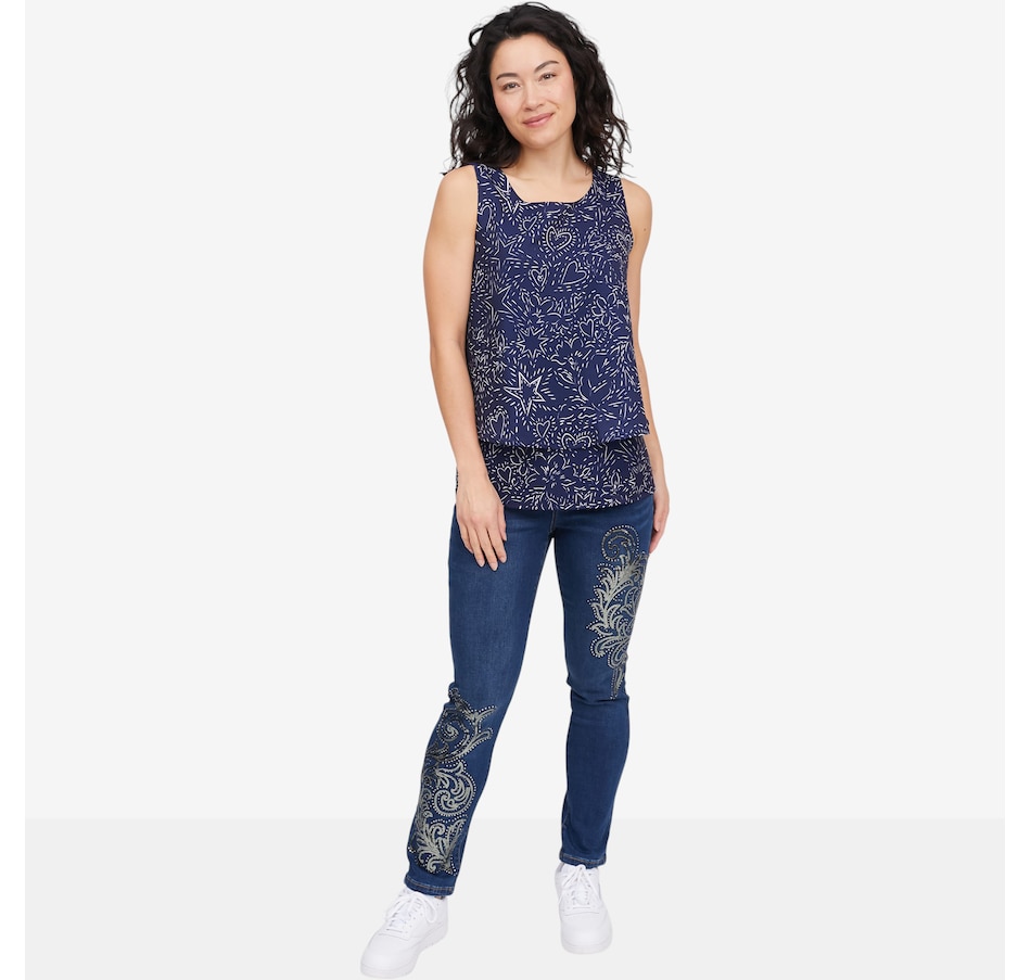 Image 118915_ALTMORE4.jpg, Product 118-915 / Price $49.88, Diane Gilman Printed Easy Tank from DG2 by Diane Gilman on TSC.ca's Fashion department