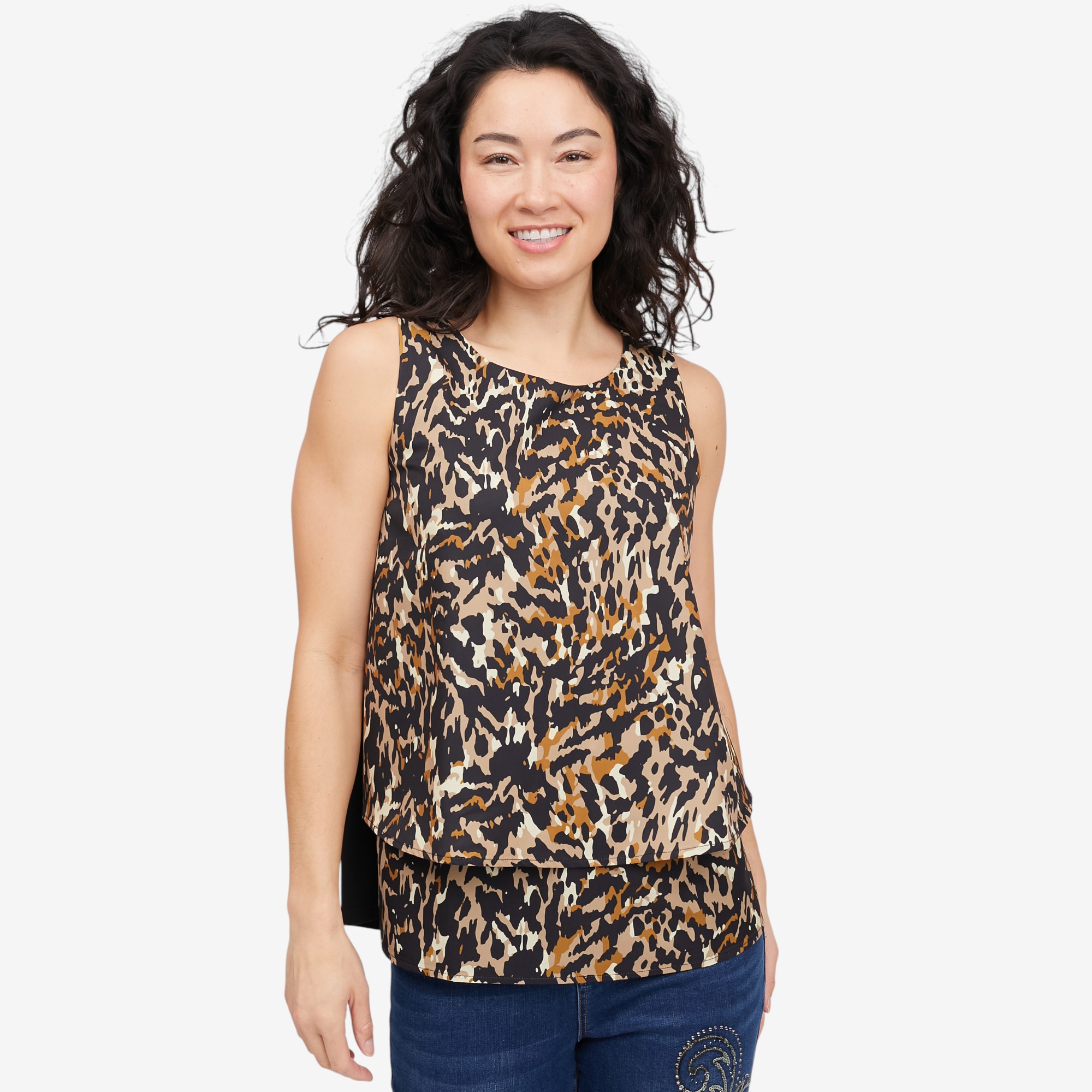 Diane Gilman Printed Easy Tank - TSC.ca