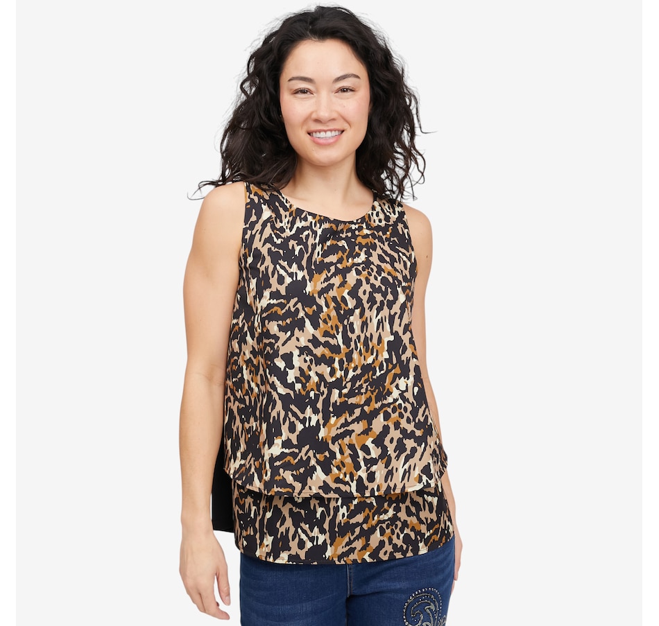 Image 118915_NEUTC.jpg, Product 118-915 / Price $49.88, Diane Gilman Printed Easy Tank from DG2 by Diane Gilman on TSC.ca's Fashion department