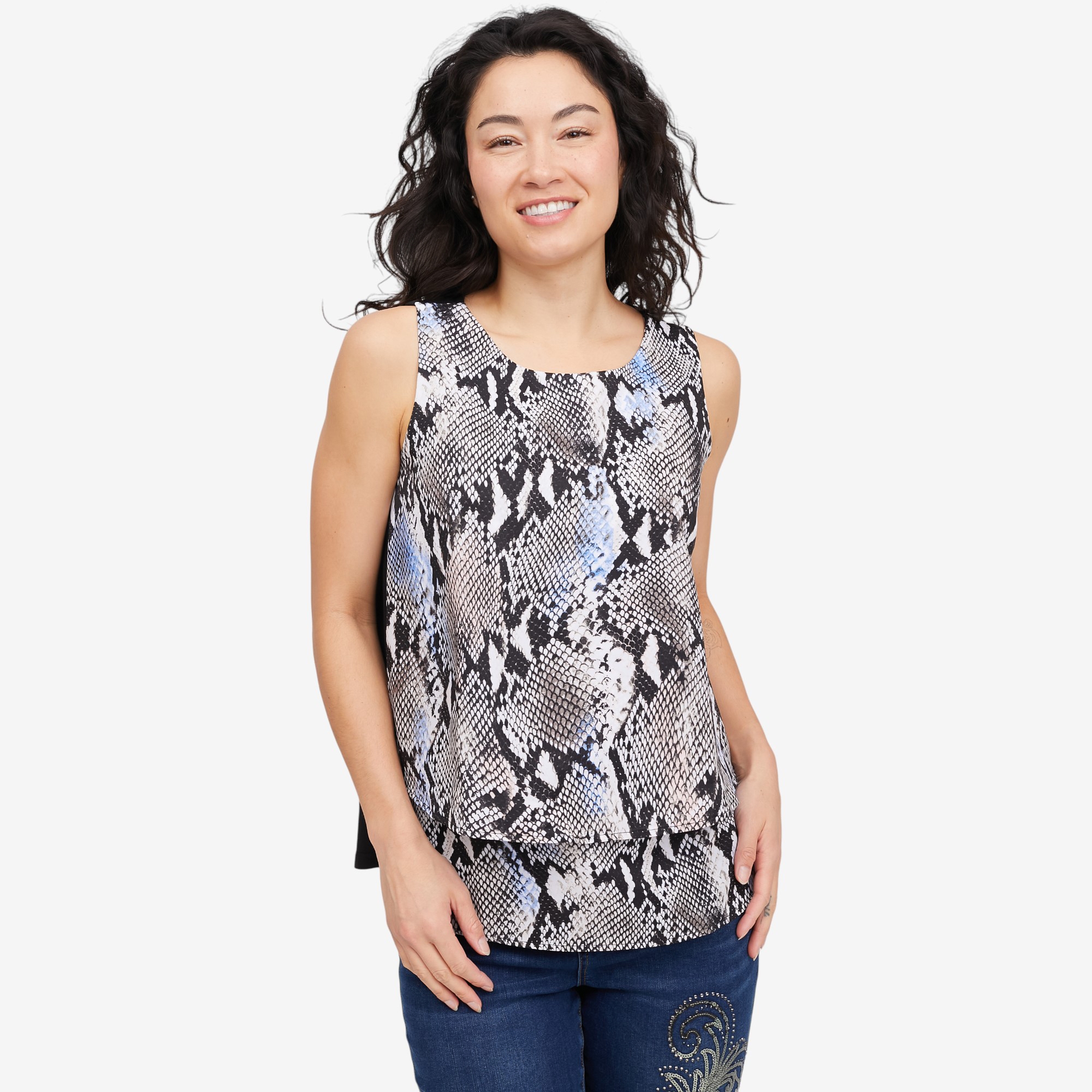 Diane Gilman Printed Easy Tank - TSC.ca