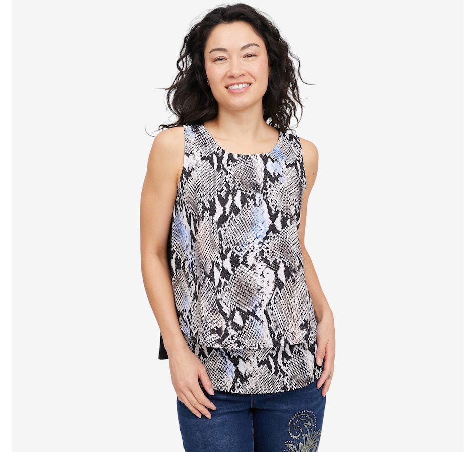 Image 118915_TRUPN.jpg, Product 118-915 / Price $49.88, Diane Gilman Printed Easy Tank from DG2 by Diane Gilman on TSC.ca's Fashion department