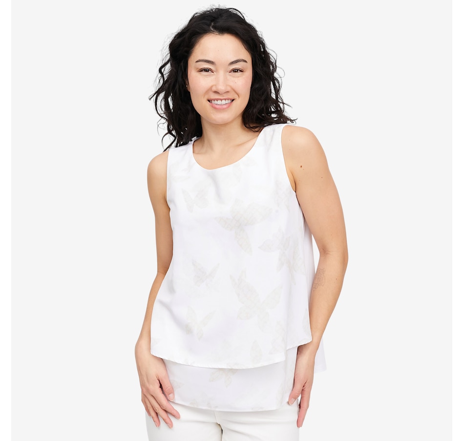 Image 118915_WHTBF.jpg, Product 118-915 / Price $49.88, Diane Gilman Printed Easy Tank from DG2 by Diane Gilman on TSC.ca's Fashion department