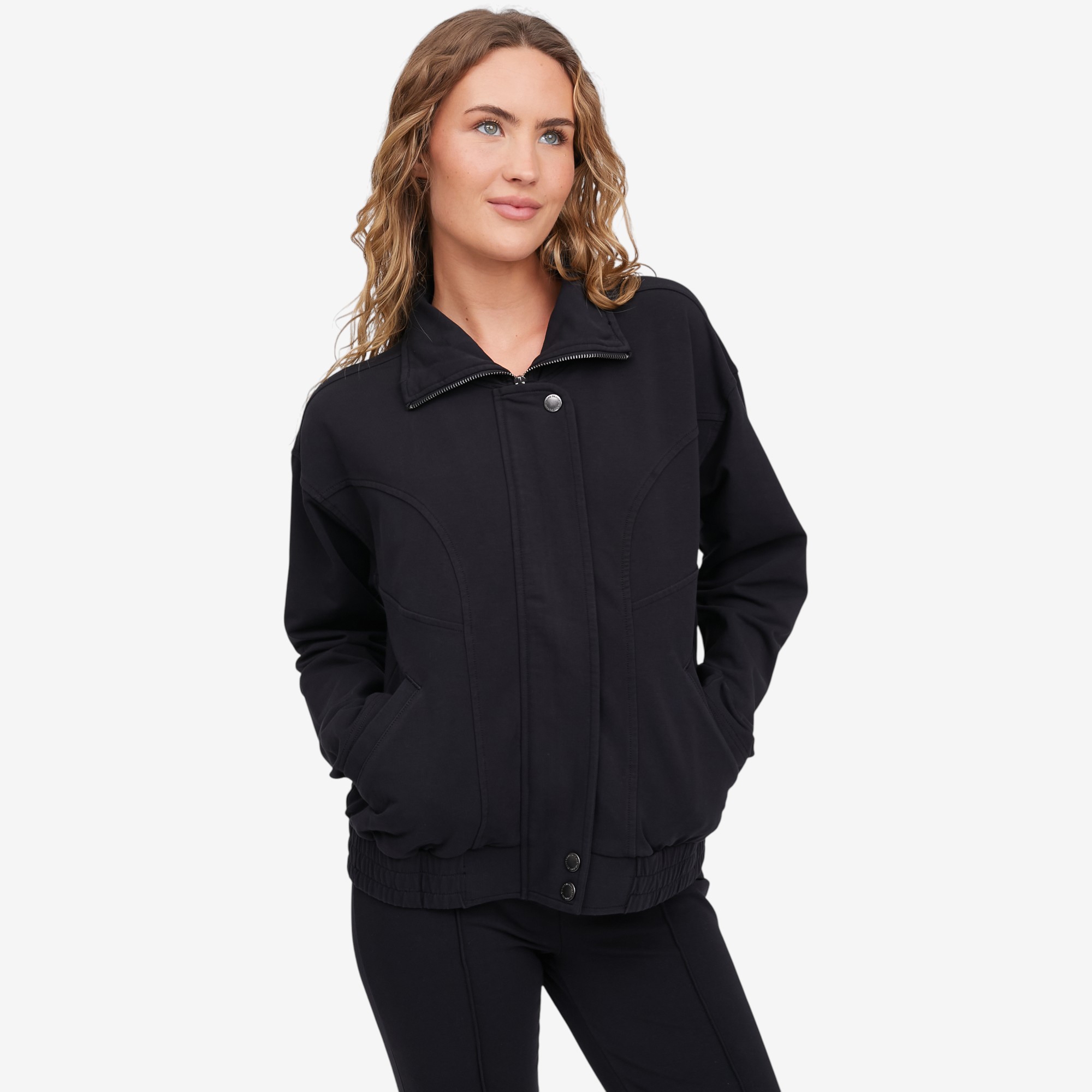 LLICA BEEN THERE DONE IT ツアーT ネイビー M Diane Gilman Sport Luxe Front Zip Jacket - TSC.ca
