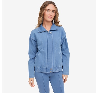 Diane Gilman Sport Luxe Front Zip Jacket