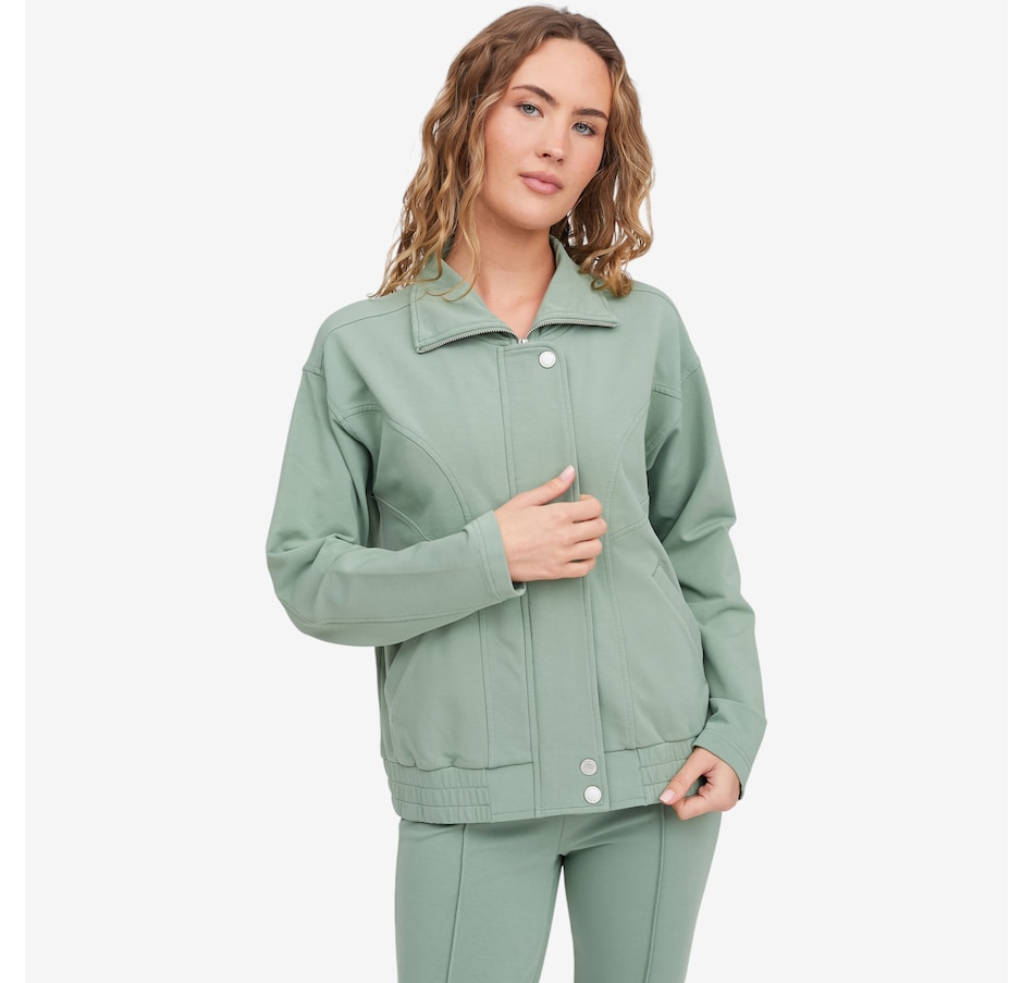 Image 118919_HEDGN.jpg, Product 118-919 / Price $109.90, Diane Gilman Sport Luxe Front Zip Jacket from DG2 by Diane Gilman on TSC.ca's Fashion department