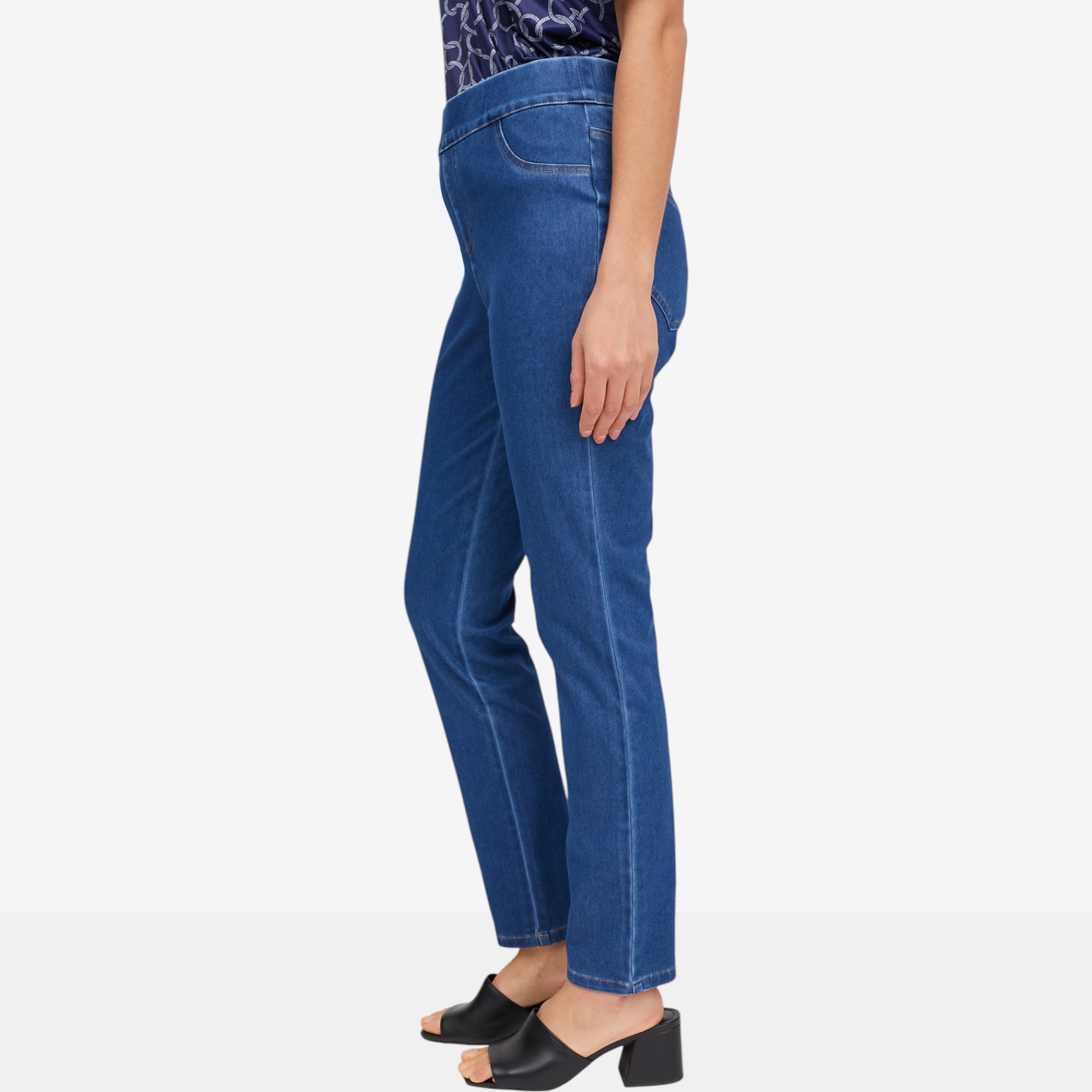 Nina Leonard Stretch Knit Denim Pant - TSC.ca