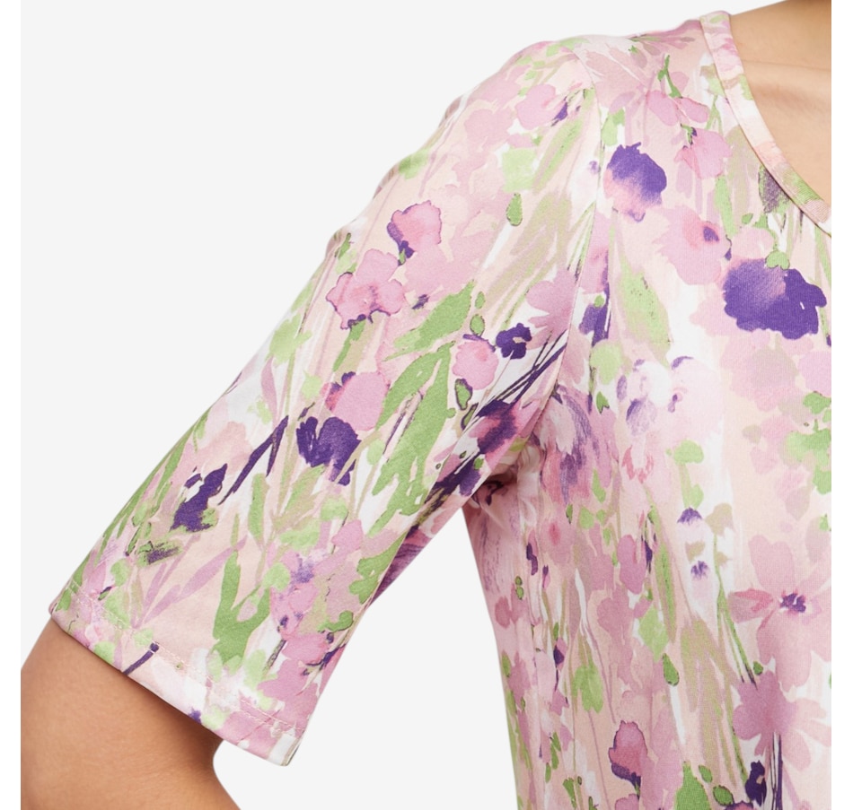 Image 118922_ALTMORE2.jpg, Product 118-922 / Price $69.99, Nina Leonard Elbow Sleeve Scoop Neck Tops: 2-Pack from Nina Leonard on TSC.ca's Fashion department