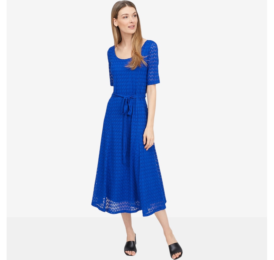 Image 118925_HIGDE.jpg, Product 118-925 / Price $54.88, Nina Leonard Textured Belted Dress from Nina Leonard on TSC.ca's Fashion department