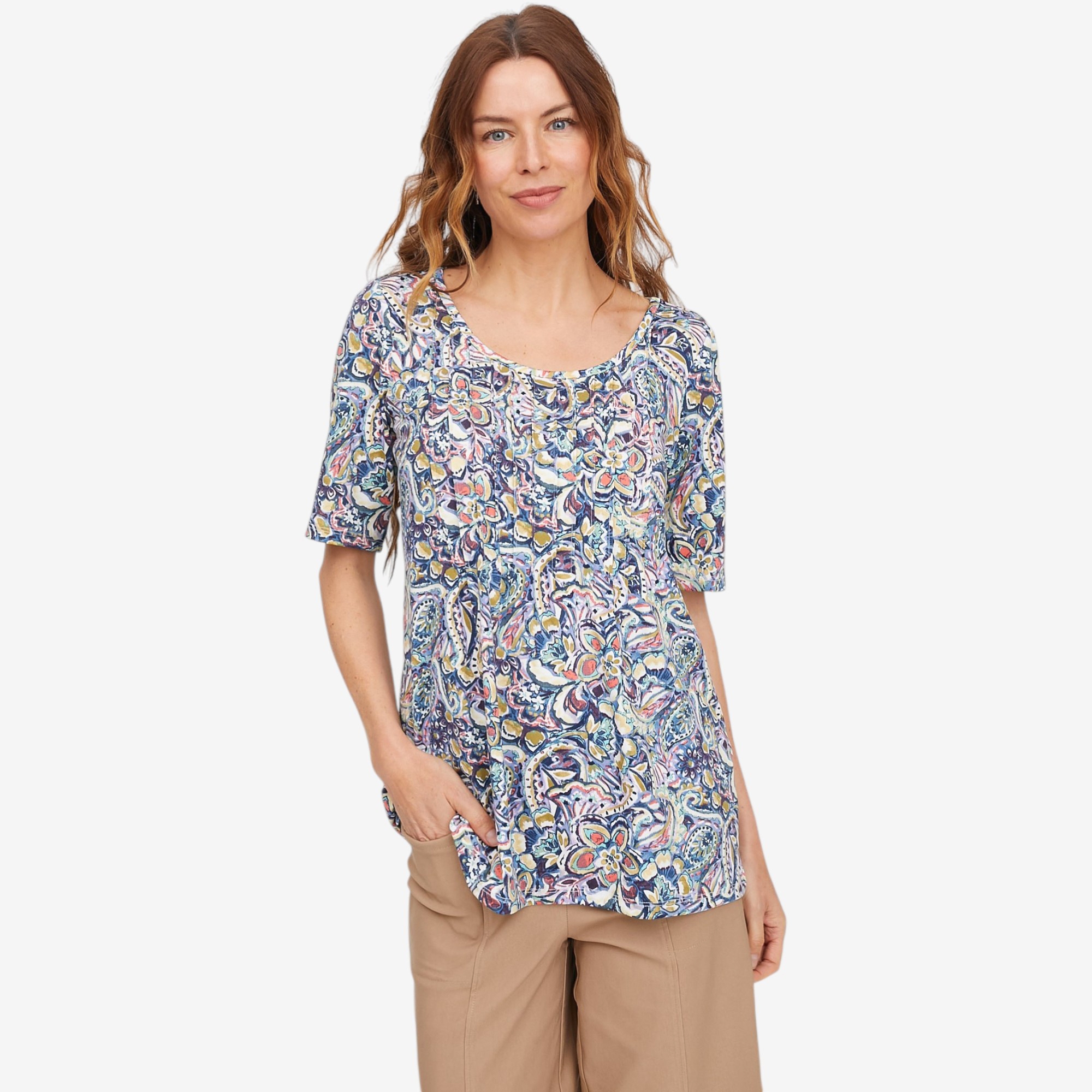Nina Leonard Elbow Sleeve Scoop Top - TSC.ca Nina Leonard Elbow Sleeve Scoop Top - TSC.ca