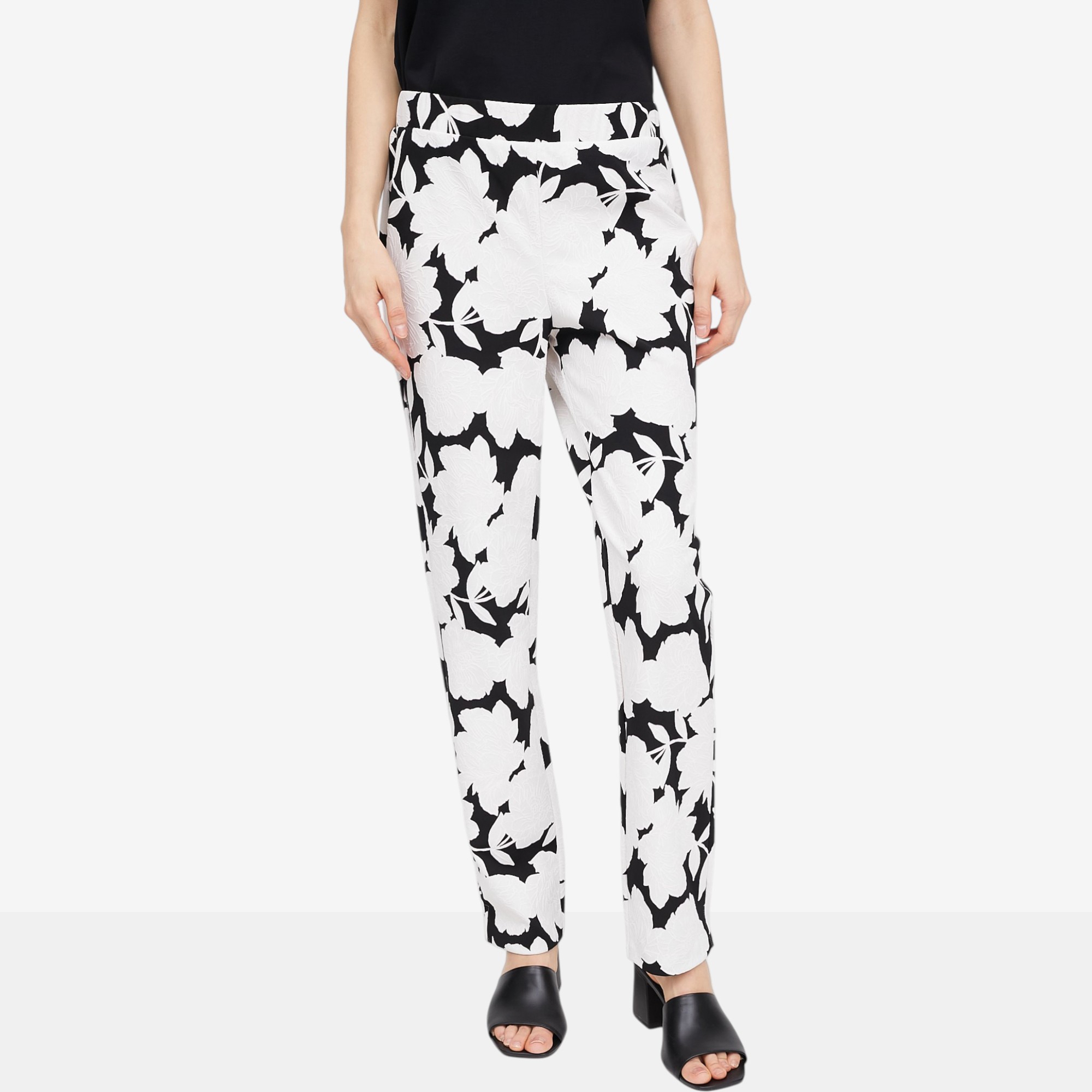 Nina Leonard Millennium Narrow Leg Pant with Elastic Waist - TSC.ca