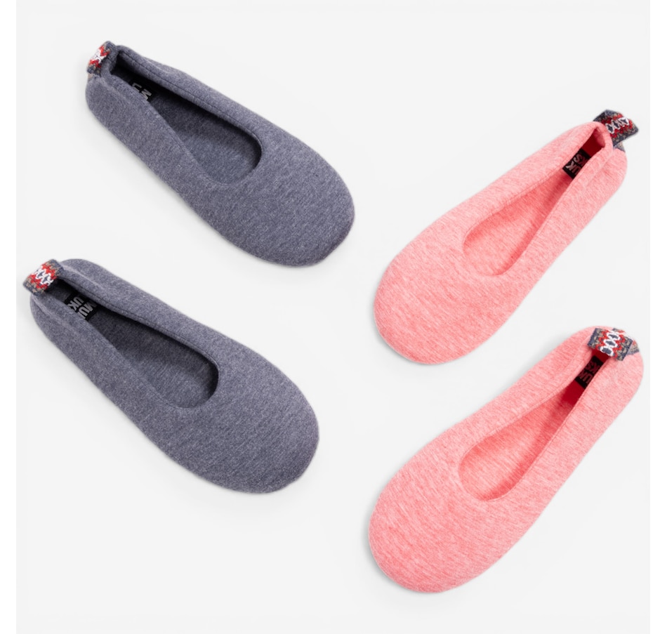 Image 118949_ALTMORE11.jpg, Product 118-949 / Price $39.99, Muk Luks Soft Sole Ballerinas with Travel Bag: 2-Pack from Muk Luks on TSC.ca's Shoes department