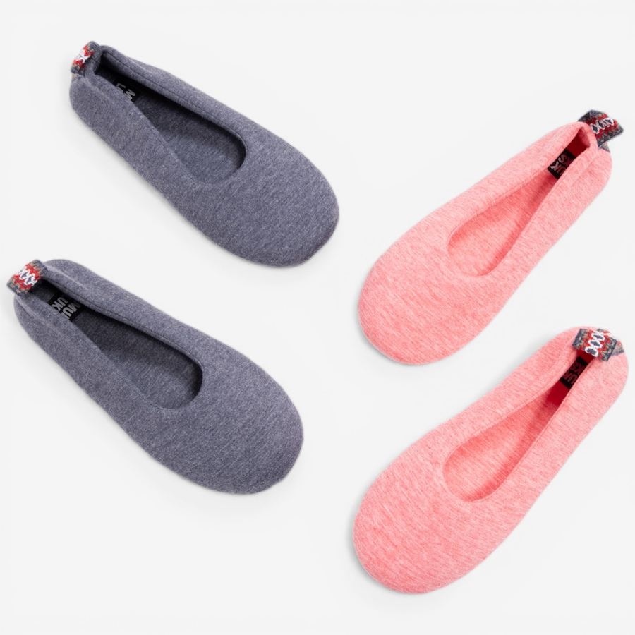 Image 118949_ALTMORE11.jpg, Product 118-949 / Price $50.00, Muk Luks Soft Sole Ballerinas with Travel Bag: 2-Pack from Muk Luks on TSC.ca's Shoes department