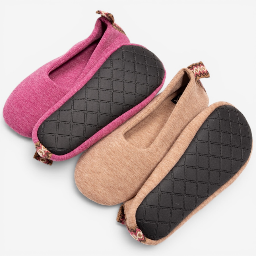 Image 118949_ALTMORE13.jpg, Product 118-949 / Price $50.00, Muk Luks Soft Sole Ballerinas with Travel Bag: 2-Pack from Muk Luks on TSC.ca's Shoes department