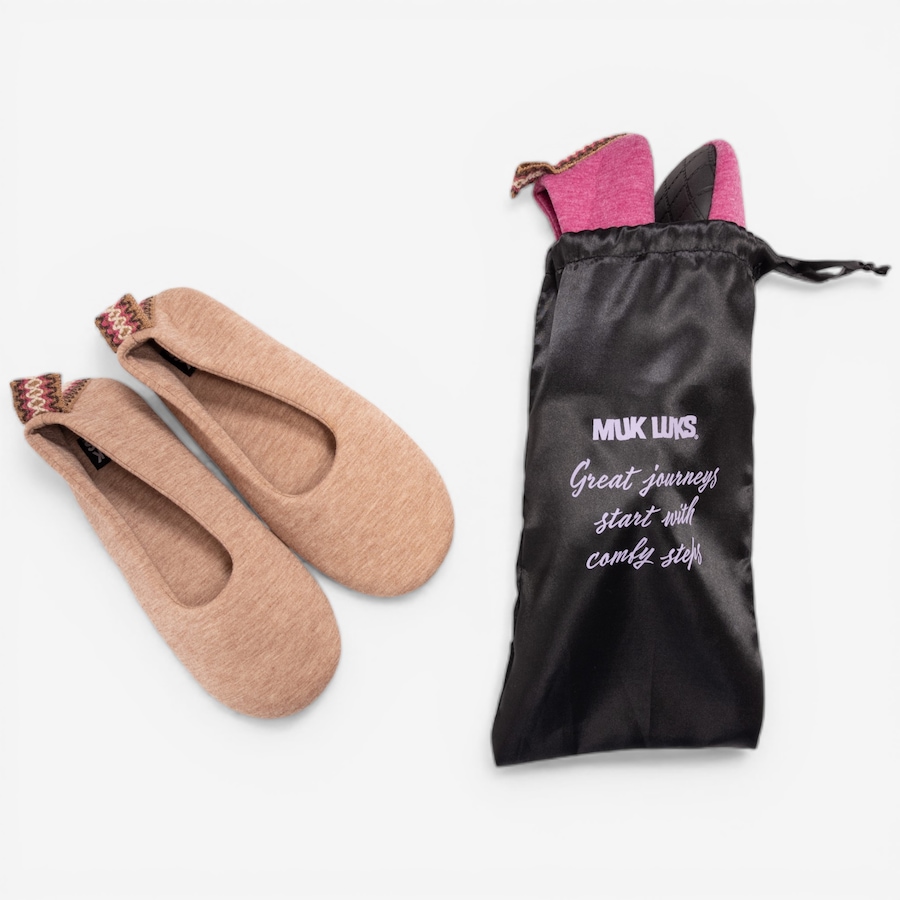 Image 118949_ALTMORE15.jpg, Product 118-949 / Price $50.00, Muk Luks Soft Sole Ballerinas with Travel Bag: 2-Pack from Muk Luks on TSC.ca's Shoes department