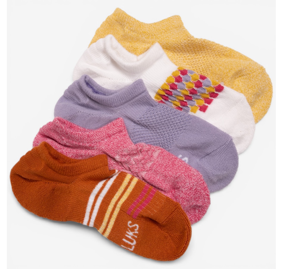 Image 118958_SUM.jpg, Product 118-958 / Price $30.00, Muk Luks Dream Step No-Show Socks: Set of 5 Pairs from Muk Luks on TSC.ca's Fashion department
