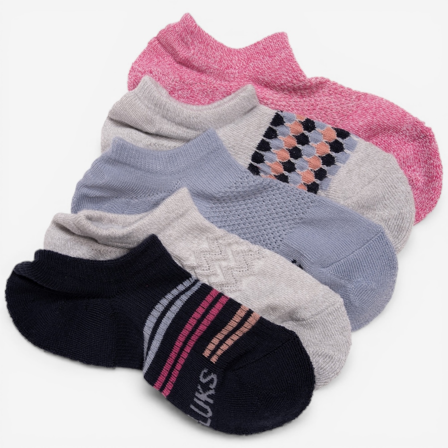 Image 118958_TWL.jpg, Product 118-958 / Price $30.00, Muk Luks Dream Step No-Show Socks: Set of 5 Pairs from Muk Luks on TSC.ca's Fashion department