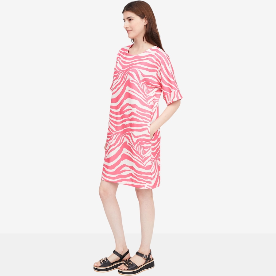 Image 118974_ALTMORE3.jpg, Product 118-974 / Price $129.88, N Natori Zebra Knit Crepe Shirt Dress from N Natori on TSC.ca's Fashion department