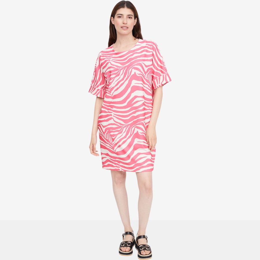 Image 118974_PWH.jpg, Product 118-974 / Price $129.88, N Natori Zebra Knit Crepe Shirt Dress from N Natori on TSC.ca's Fashion department