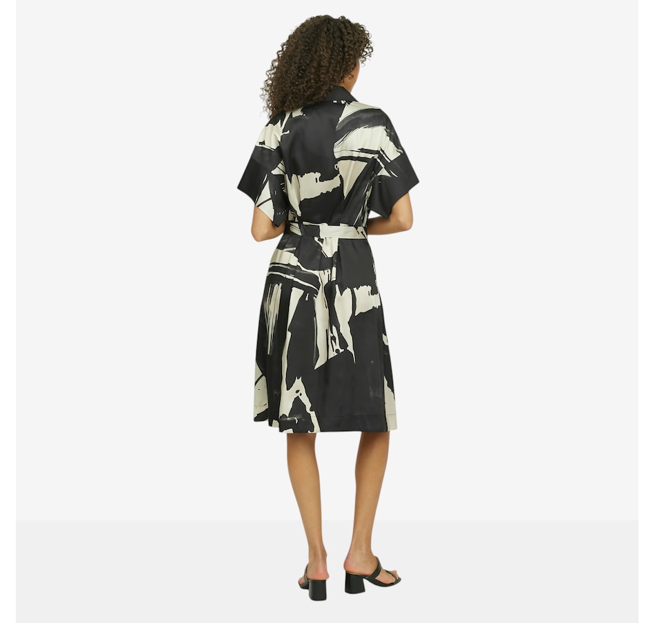 Image 119029_ALTMORE1.jpg, Product 119-029 / Price $185.00, N Natori Brushstroke Silky Twill Shirtdress from N Natori on TSC.ca's Fashion department
