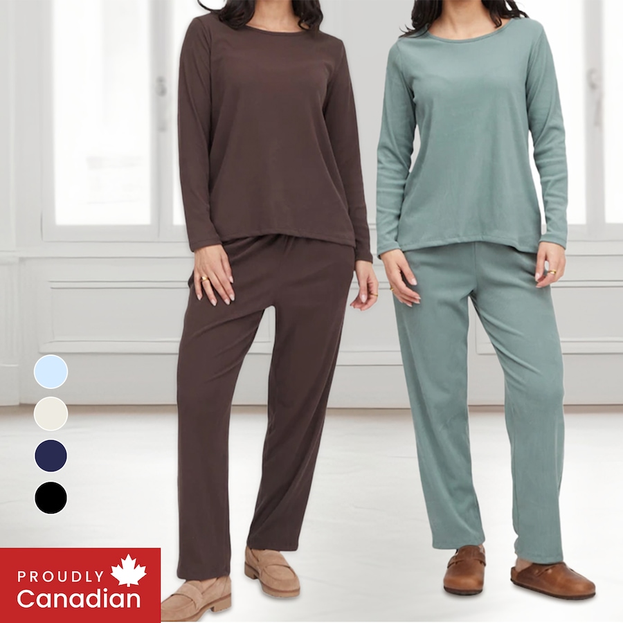 Image 119072_ALTMORE100.jpg, Product 119-072 / Price $39.33, Kim & Co. Soft Rib Knit Cozy Luxe Long Sleeve Top and Wellness Pant from Kim & Co. on TSC.ca's Fashion department