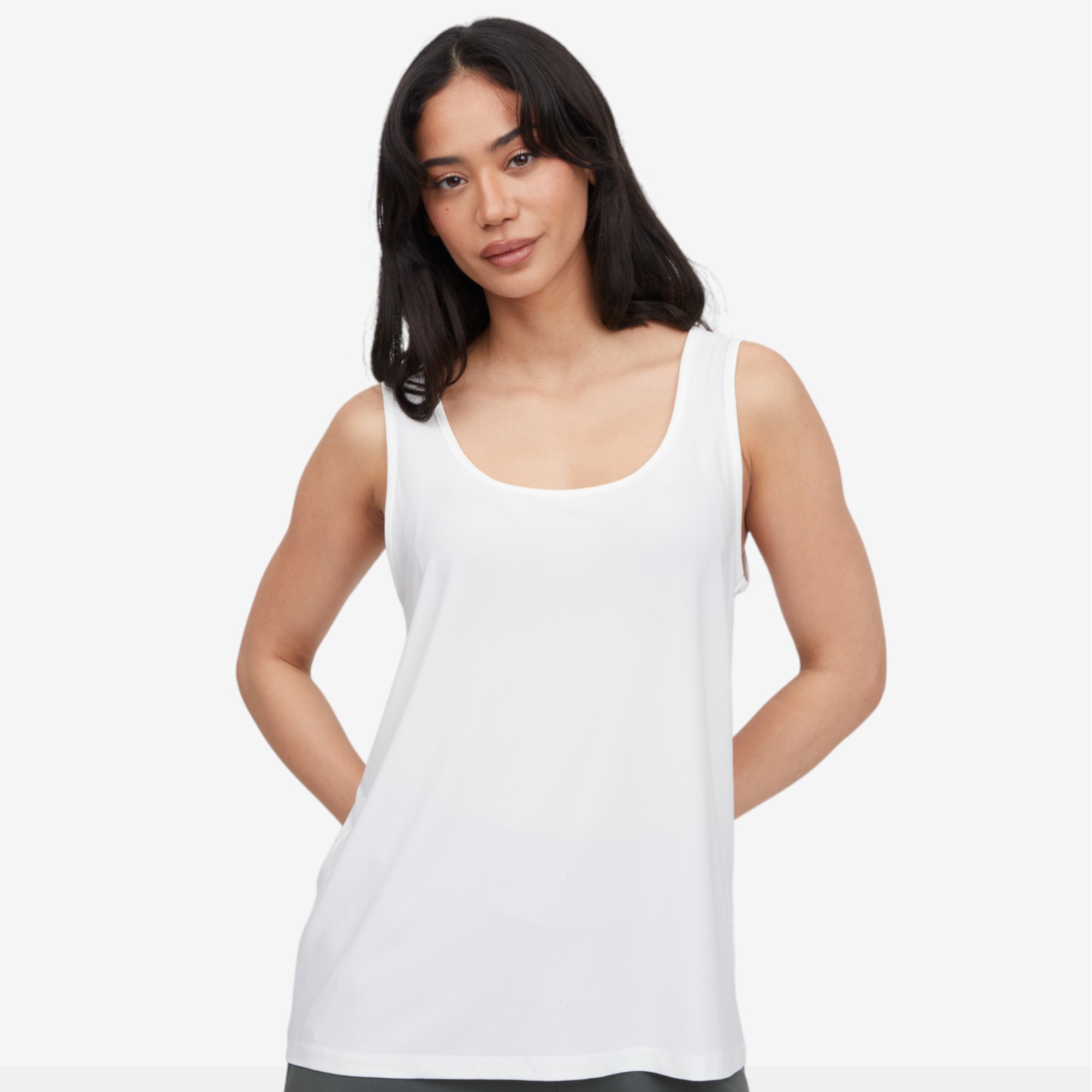 Kim & Co. Deluxe Brazil Knit Front To Back Reversible Vest Top - TSC.ca