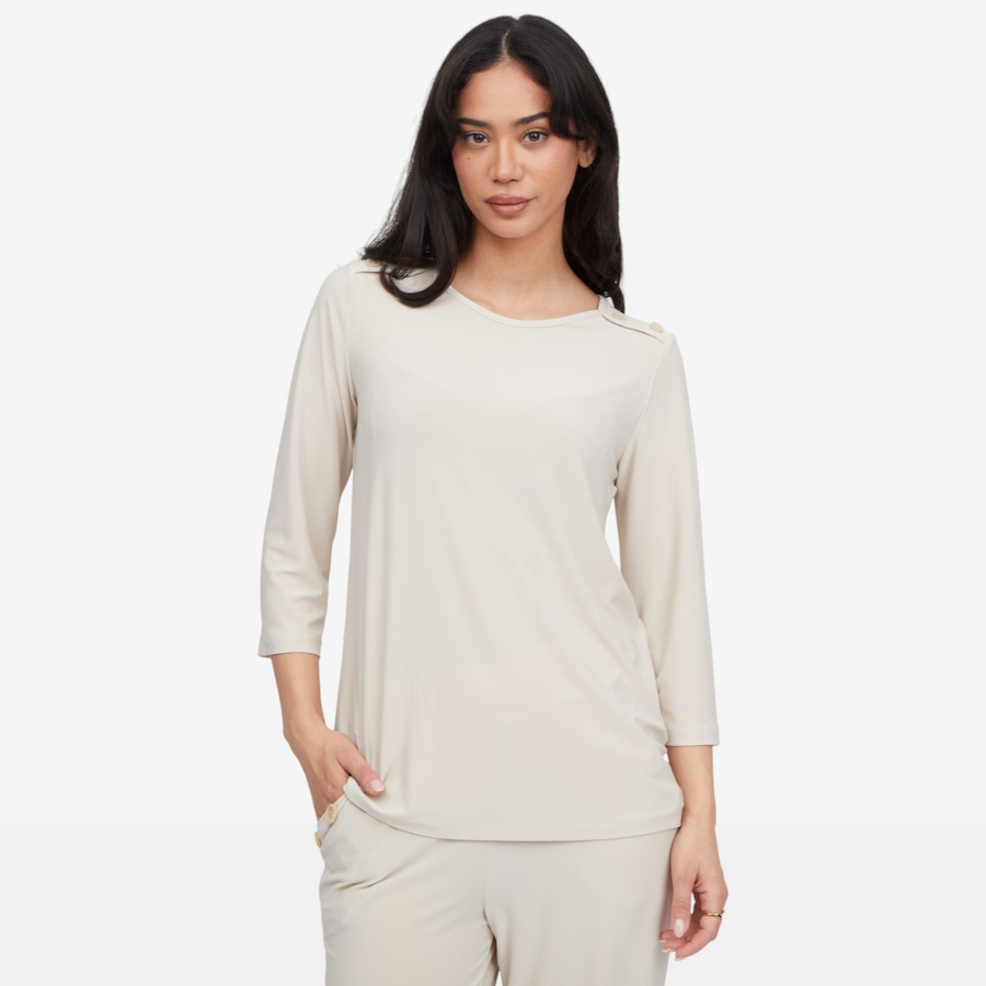 Image 119110_SAN.jpg, Product 119-110 / Price $41.93, Kim & Co. Deluxe Brazil Knit 3/4 Sleeve Sailor Top from Kim & Co. on TSC.ca's Fashion department