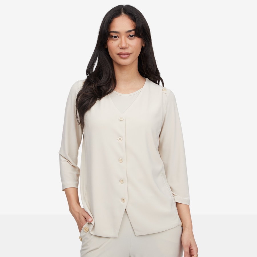 Image 119111_SAN.jpg, Product 119-111 / Price $69.99, Kim & Co. Deluxe Brazil Knit Button Front Waist Coat from Kim & Co. on TSC.ca's Fashion department