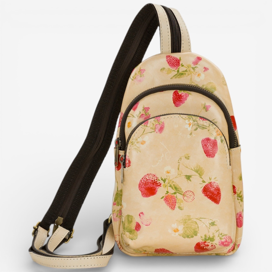 Patricia Nash Womens Annalie Sling Bag Strawberry Leather Mini Backpack Tan Patricia Nash Annalie Leather Sling Backpack - TSC.ca main image 3