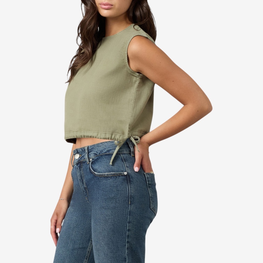 Image 119175_ALTMORE6.jpg, Product 119-175 / Price $80.00, Lola Denim Liel Cotton Twill Top from Lola Denim on TSC.ca's Fashion department