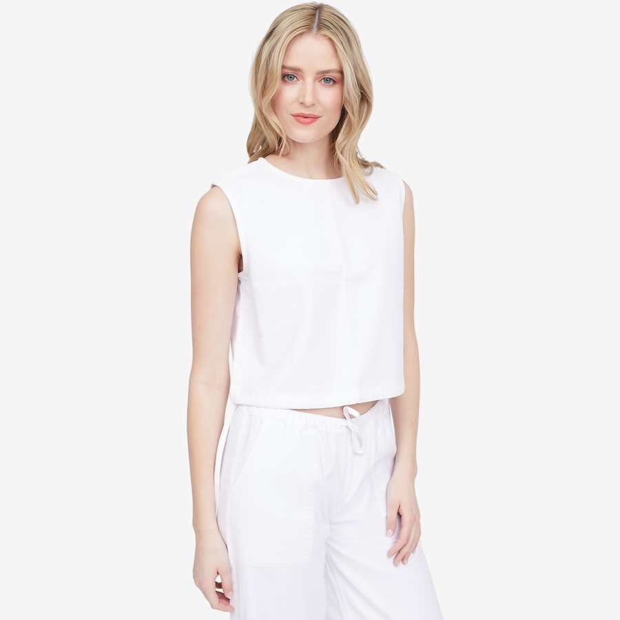 Image 119175_WHT.jpg, Product 119-175 / Price $80.00, Lola Denim Liel Cotton Twill Top from Lola Denim on TSC.ca's Fashion department