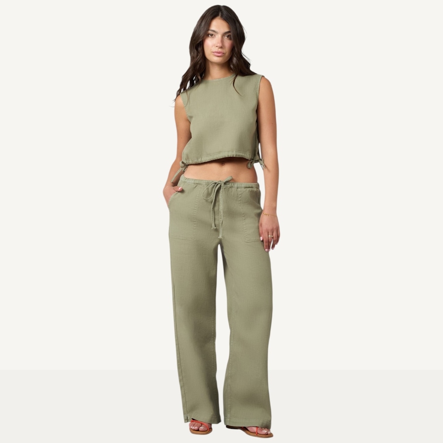 Image 119176_WORSE.jpg, Product 119-176 / Price $72.88, Lola Denim Remy Mid-Rise Cotton Twill Trouser from Lola Denim on TSC.ca's Fashion department