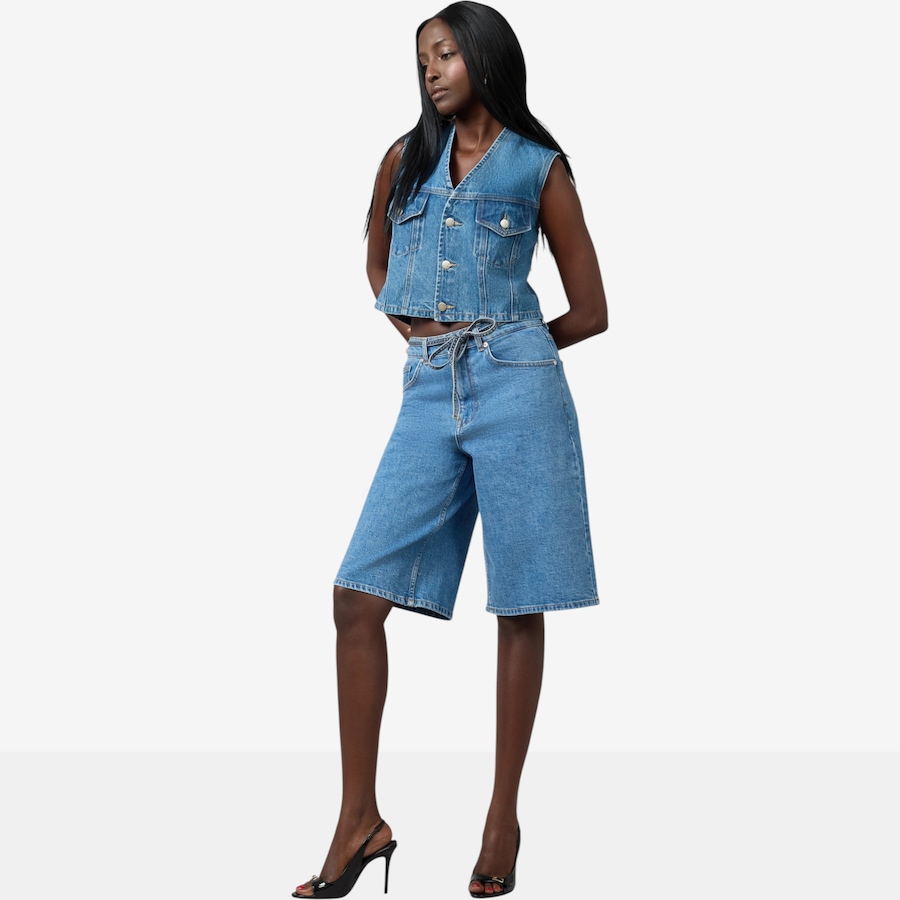 Image 119185_ALTMORE2.jpg, Product 119-185 / Price $140.00, Lola Denim Seville High Rise Gaucho Jean Short from Lola Denim on TSC.ca's Fashion department
