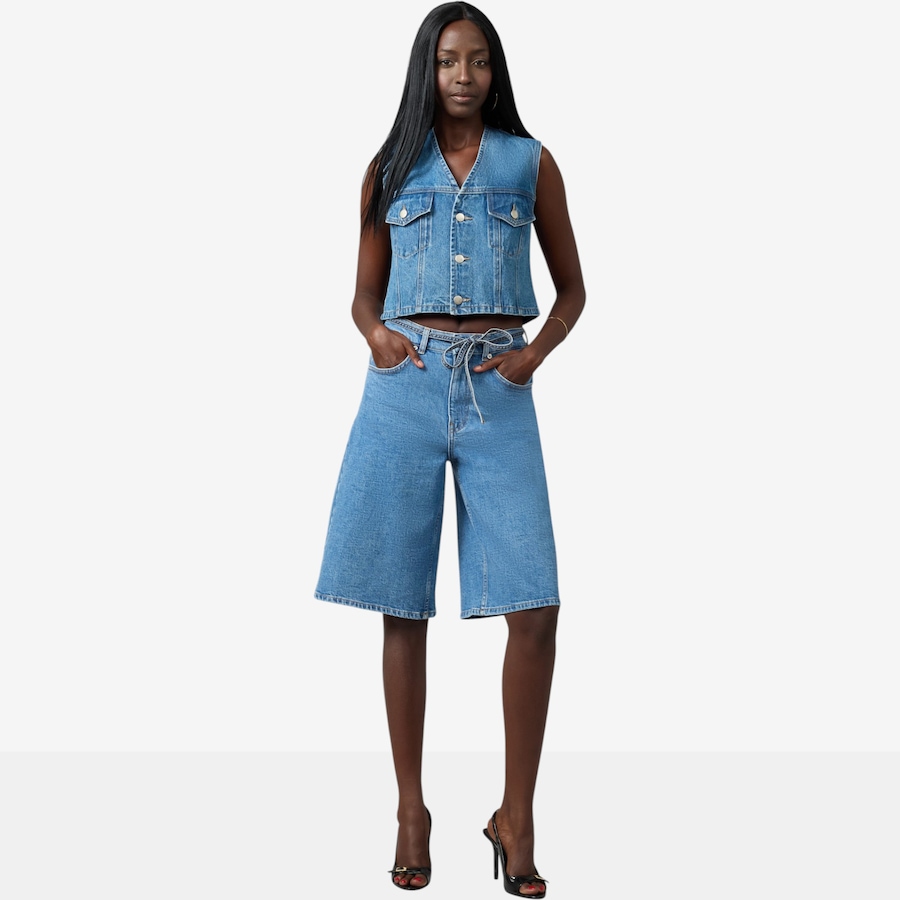 Image 119185_VTG.jpg, Product 119-185 / Price $140.00, Lola Denim Seville High Rise Gaucho Jean Short from Lola Denim on TSC.ca's Fashion department