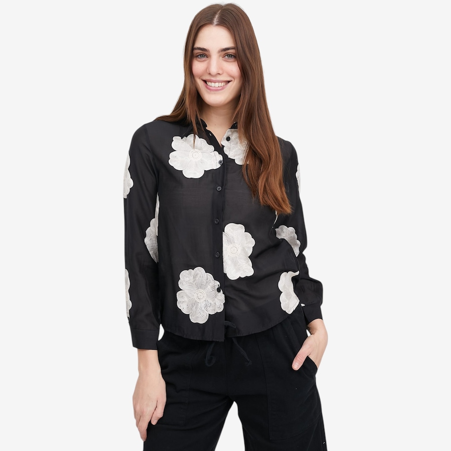Image 119198_BLK.jpg, Product 119-198 / Price $69.88, Astrid Rosetta Blouse from Astrid on TSC.ca's Fashion department