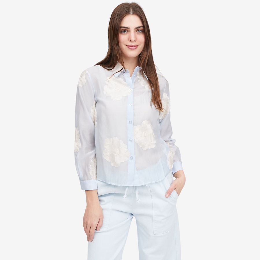 Image 119198_BLU.jpg, Product 119-198 / Price $69.88, Astrid Rosetta Blouse from Astrid on TSC.ca's Fashion department