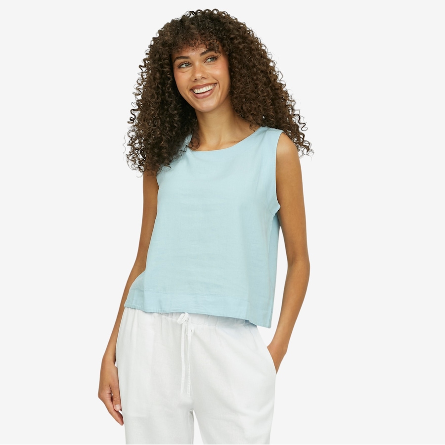 Image 119350_LTB.jpg, Product 119-350 / Price $39.33, Astrid Linen Blend Beach Tank from Astrid on TSC.ca's Fashion department