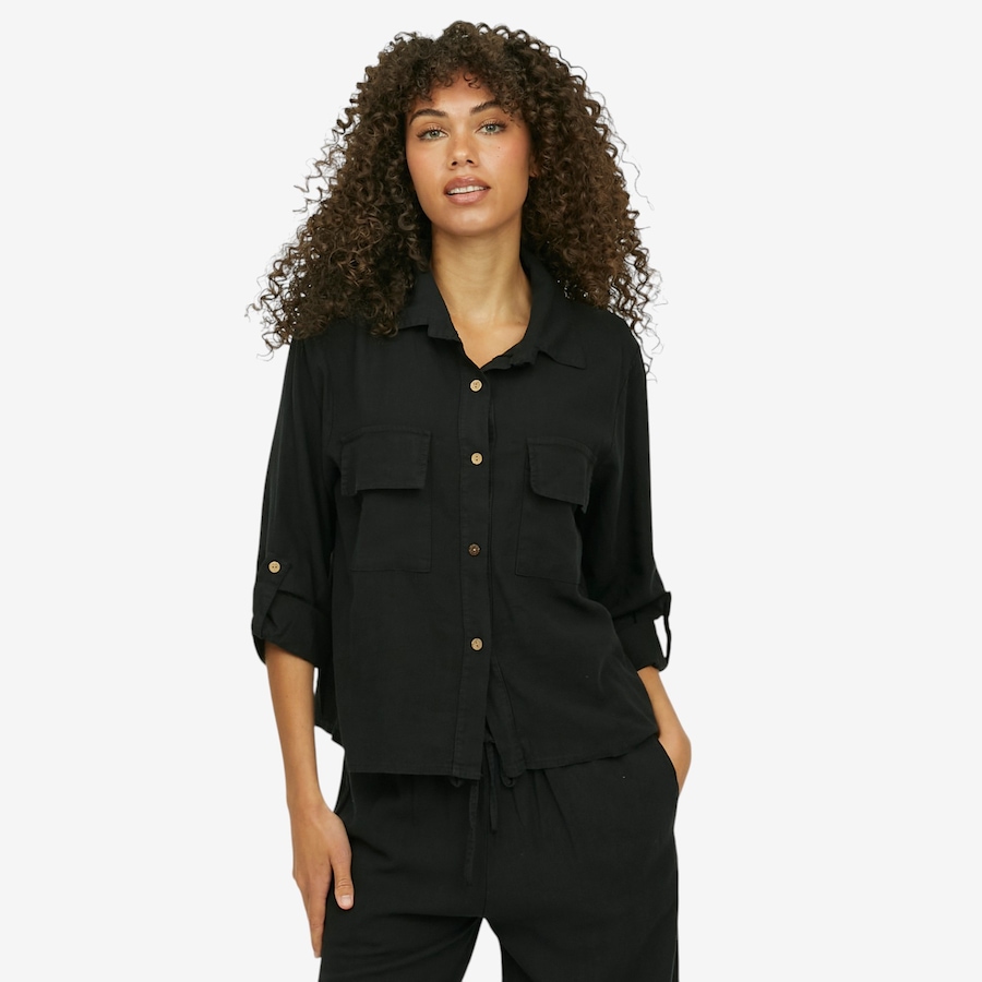 Image 119358_BLK.jpg, Product 119-358 / Price $79.88, Astrid Beach Boyfriend Shirt from Astrid on TSC.ca's Fashion department